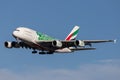 06-June-2021Istanbul-Turkey: Emirates Airbus A380-861 A388 Royalty Free Stock Photo