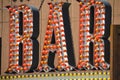 JACKSON, WYOMING: Million Dollar Cowboy Bar detail view of the neon sign