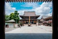 Kawasaki Daishi Temple main hall view from entrance gate, Kawasaki, Japan