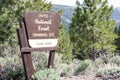 Sign for the Inyo National Forest June Lake Swimming site, near the Oh! Ridge Campground