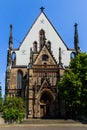 June 4, 2021 Leipzig, Germany. Thomaskirche St Thomas Church in Leipzig where Johann Sebastian Bach worked as a Kapellmeister and Royalty Free Stock Photo
