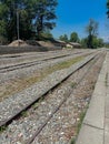 06-june-2020 / lockdown 2.0 India all train services shutdown. pic of railway track joginder nagar to pathankot train