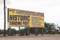 JUNE 30 2018 - LORDSBURG, NEW MEXICO: US I-10 Billboard advertising the Continental Divide Trading post gift shop