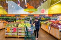 June 21, 2019 Los Altos / CA / USA - People shopping at the fruits and vegetables section at Whole Foods, which offers organic and