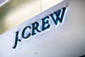 J. Crew logo above a store