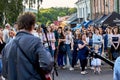 June 1, 2019 Minsk Belarus Festivities in the city on the day of Swedish culture Royalty Free Stock Photo