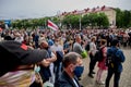 June 7 2020 Minsk Belarusian people walk down the street