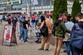 June 7 2020 Minsk Belarusian people walk down the street