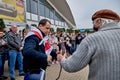 June 7 2020 Minsk Belarusian people walk down the street