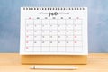 June 2024, Monthly desk calendar for 2024 year