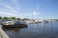 June morning in the marina of the city of Ekenes (Tammisaari)