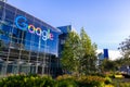 June 8, 2019 Mountain View / CA / USA - Google office building in the Company`s campus in Silicon Valley; The