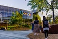 June 8, 2019 Mountain View / CA / USA - Google office building in the Company`s campus in Silicon Valley; The