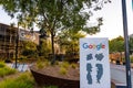 June 8, 2019 Mountain View / CA / USA - Googleplex map and office building at the campus in Silicon Valley; The