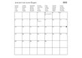 June Multilingual year 2023 calendar Royalty Free Stock Photo