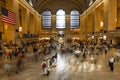 June 5, 2018, New York, New York, USA - Passengers walking in great hall of Grand Central Station Royalty Free Stock Photo