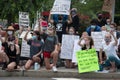 06 June 2020 - Newtown, Pennsylvania, USA - BLM, Black Lives Matter protest, after the murder of George Floyd in Minneapolis.