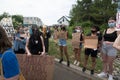 06 June 2020 - Newtown, Pennsylvania, USA - BLM, Black Lives Matter protest, after the murder of George Floyd in Minneapolis.