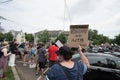 06 June 2020 - Newtown, Pennsylvania, USA - BLM, Black Lives Matter protest, after the murder of George Floyd in Minneapolis.