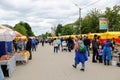 June, 2017, Odoev Russia: Folk Festival `Grandfather Filimon`s Tales` - trading rows