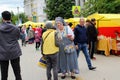 June, 2017, Odoev Russia: Folk Festival `Grandfather Filimon`s Tales` - woman in national costume