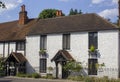 14 June 2023 Old historic terraced houses in the beautiful English village of Coookham in Berkshire Maidenhead Royalty Free Stock Photo