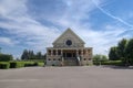 June 3, 2017 Pardubice crematorium historic building built in Art Deco style