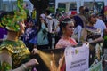 June 11, 2023 Peop wearing Indonesian traditional clothes at the Art carnival during Jakarta Car Free Day.