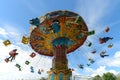 June 10, 2018: Photo of the carousel at an amusement park