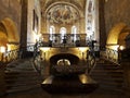 Interior view of St. George`s Basilica at Prague Castle. Royalty Free Stock Photo
