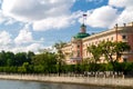 June 23, 2023 Russia, St. Petersburg, Mikhailovsky Castle on the banks of the Neva.