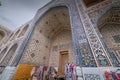 Souvenir shops at the Registan square in Samarkand, Uzbekistan Royalty Free Stock Photo