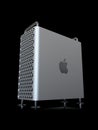 Apple Mac Pro 2019 desktop computer, vertical perspective