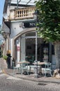 June 18, 2022 - Sorrento, Italy. Saint Anthony`s Square in Sorrento. Ancient streets of a small small town in the south of Italy Royalty Free Stock Photo