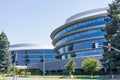 June 13, 2019 Sunnyvale / CA / USA - Modern office buildings in the new Apple Campus 3 AC3 located in Silicon Valley, south San