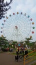 Photo 15 June 2019, Taman Legenda, TMII, East Jakarta, Indonesia, Low Angle perspective photo, Feris Wheel Royalty Free Stock Photo