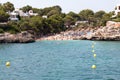 June 16th, 2017, Cala Egos, Mallorca, Spain - view of the beach and its surroundings