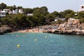 June 16th, 2017, Cala Egos, Mallorca, Spain - view of the beach and its surroundings