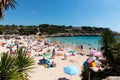 June 16th, 2017, Felanitx, Spain - Cala Marcal beach and its turquoise water