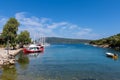 June 15th 2019 - Steni Vala, Alonissos island, Greece - View to the picturesque little harbor of Steni Vala village, Alonnisos isl