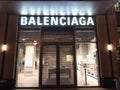 June 30th 2023 Toronto Ontario Canada Belenciaga at night located in the Yorkville neighbourhood downtown