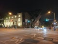 June 30th 2023 Toronto Ontario Canada The Royal Ontario Museum located at avenue Road and bloor street at night