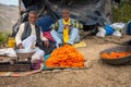 June 28th 2023 Uttarakhand, India. An old local man selling Jalebis ( Indian Sweet Dish) Royalty Free Stock Photo