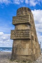 June 2004 US Army Memorial Omaha D-day Beach Normandy France Royalty Free Stock Photo