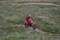 Enduro extreme moto race the riders competed in difficult terrain