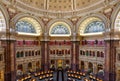 June 1, 2018 - Washington DC, United States: Main reading room at the Library of Congress Royalty Free Stock Photo