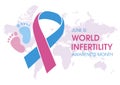 June is World Infertility Awareness Month vector Royalty Free Stock Photo