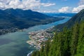 Juneau Alaska and Gastineau Channel Royalty Free Stock Photo