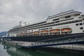 Juneau, Alaska: Passengers disembark the Holland America cruise ship, MS Amsterdam