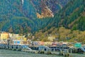 Juneau, Alaska waterfront and Mountains Royalty Free Stock Photo